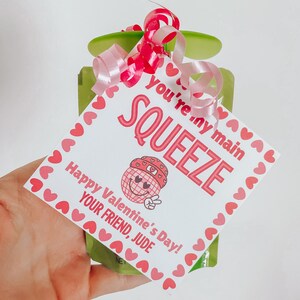 Tarjetas imprimibles de San Valentín para niños pequeños para bolsas de compresión
