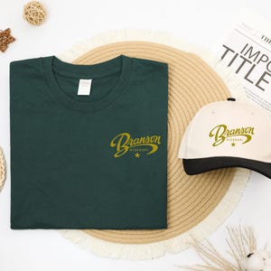 Custom text t-shirts, custom embroidered shirts, embroidered t-shirts, custom text t-shirts, personalized embroidered shirts