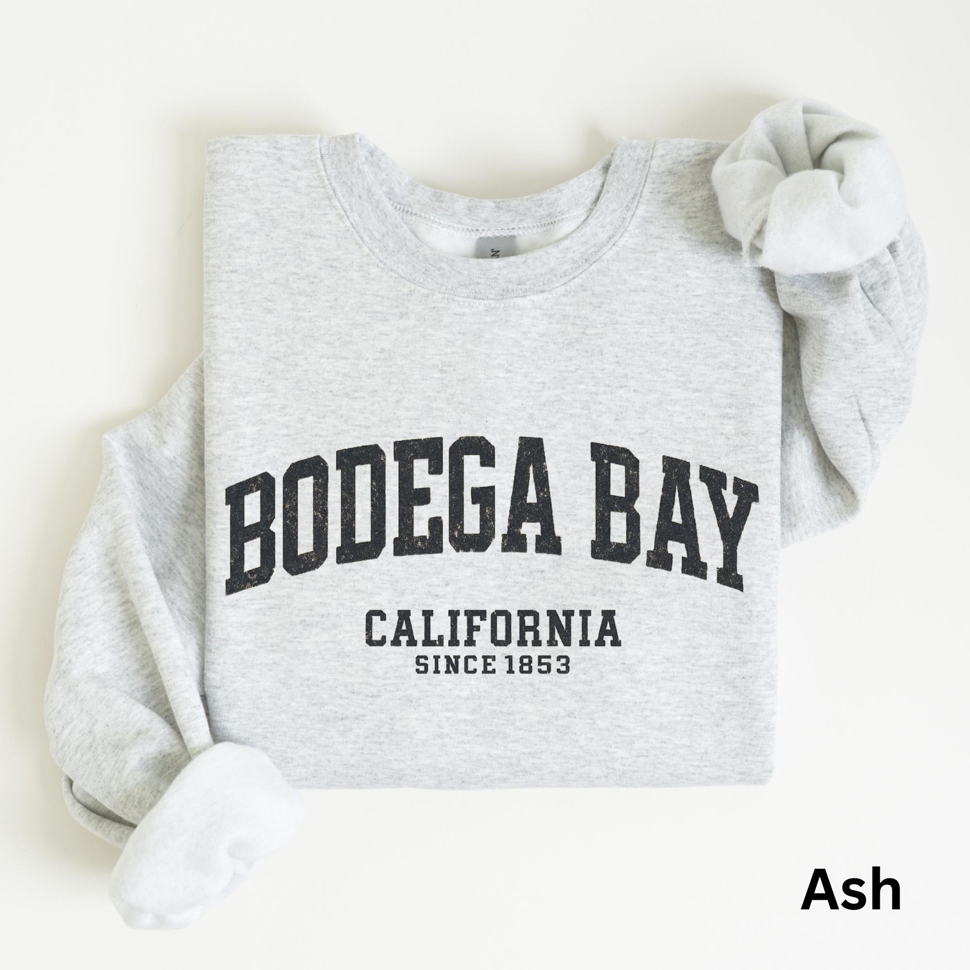 Bodega Bay california Sweatshirt, Unisex Crewneck bodega bay sweater, The Birds bodega bay, bodega bay athletic sweatshirt