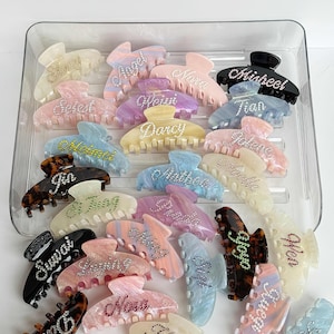 Custom Rhinestone Name Hair Claw Clips,Personalized Hair Decoration,Custom Name Hair Accessory,Anniversary Gift,Wedding,Bridesmaid Gift