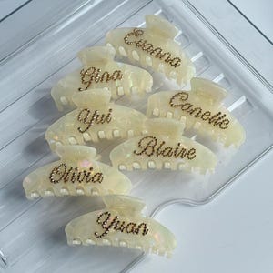 Custom Rhinestone Name Hair Claw Clips,Personalized Hair Decoration,Custom Name Hair Accessory,Anniversary Gift,Wedding,Bridesmaid Gift