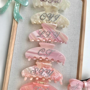 Custom Rhinestone Name Hair Claw Clips,Personalized Hair Decoration,Custom Name Hair Accessory,Anniversary Gift,Wedding,Bride Gift