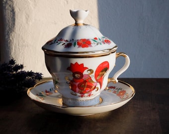 Soviet Porcelain Rooster. Soviet Porcelain Cock. Soviet Porcelain