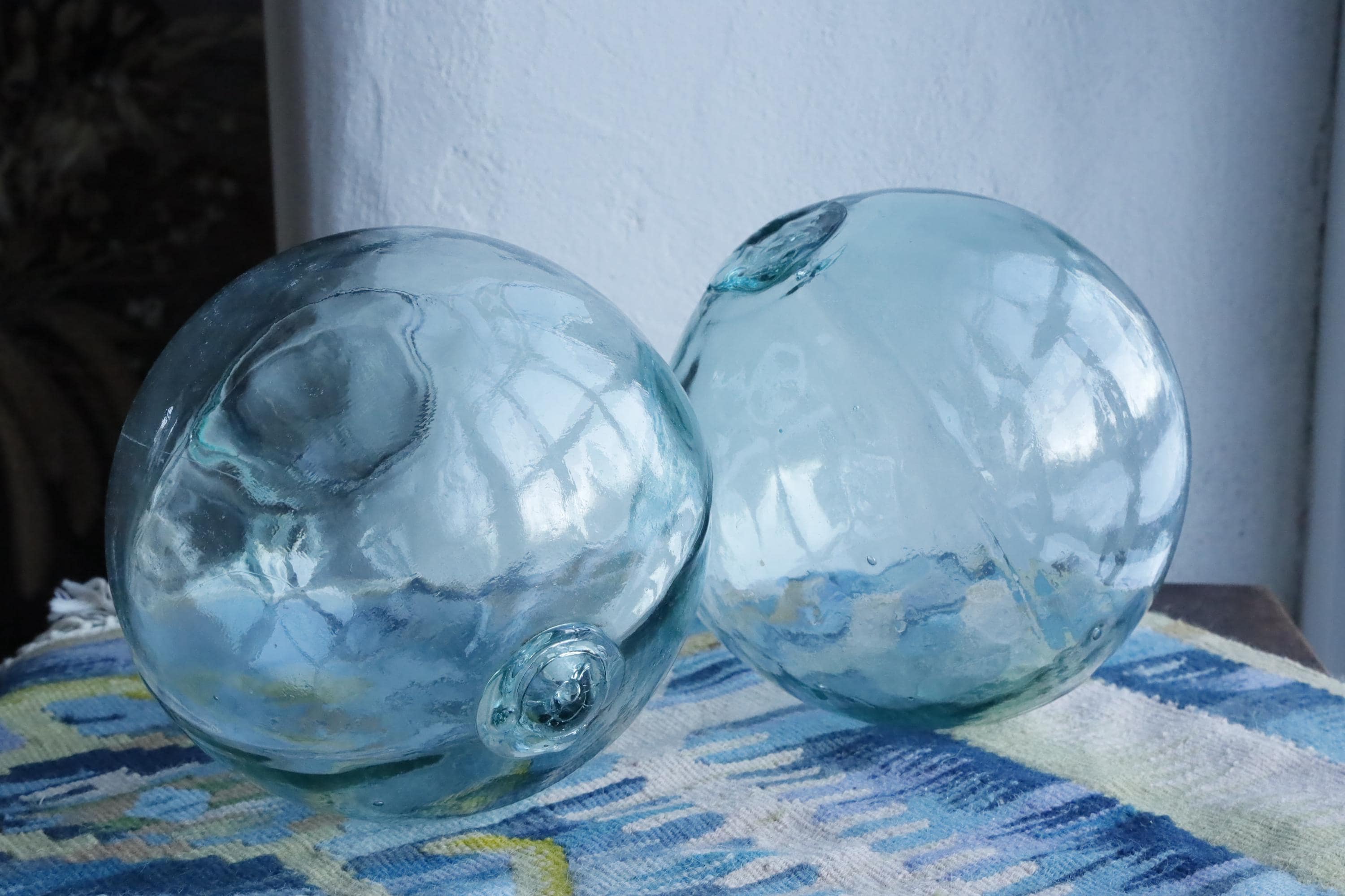 Glass fishing floats - Etsy 日本 琥珀色 （アンバー）ガラス浮き玉