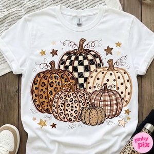 Höstpumpa PNG: Leopardmönster med prickar och trendig höstdesign bild 10