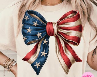 Amerikaanse vlag strik png – 4 juli sublimatie clipart, Memorial Day retro Amerikaanse patriottische strik voor T-shirtontwerp