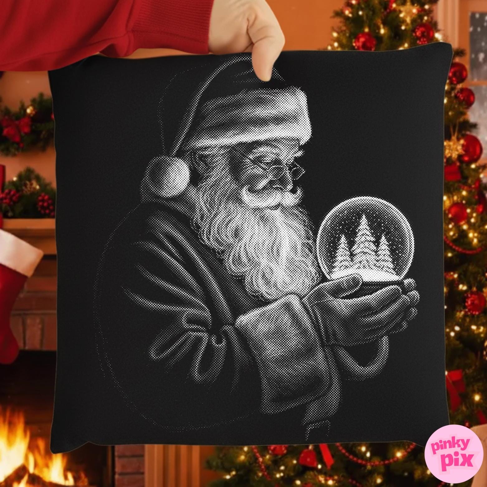 Limited Edition Hand Painted Vintage Santa Face 1 Door Hanger 
