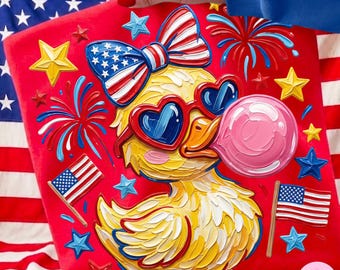 4 juli patriottische kindereend VS vuurwerk Amerikaanse vlag boog penseelstreek sublimatieontwerp