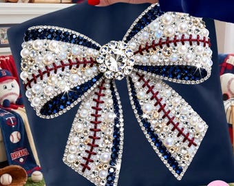Basebollbåge PNG: Strass glitter bling kristallmosaik sportmamma sublimeringsdesign, digital nedladdning