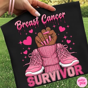 Breast Cancer Survivor Png, Afro Girl Png, Pink Ribbon Png, Breast Cancer Png, Cancer png, Black Woman Png, Digital Download