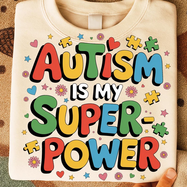 Autism Family PNG Bundle, Puzzle Piece Matching Shirts, Mom Dad Kids Sublimation Clipart, Proud Autism Awareness Design image 6