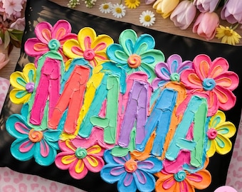 Mamma Vårblommor Penseldrag PNG: Mors dag Färgglad Akvarell Handmålad Blommor Sublimeringsdesign