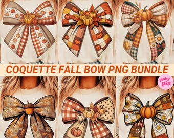 Coquette Fall Pumpkin Bow Png Bundle, Retro Fall Bow Png, Boho Floral Fall Pumpkin Png, Trendy Fall Shirt Png, Vintage Autumn Sublimation