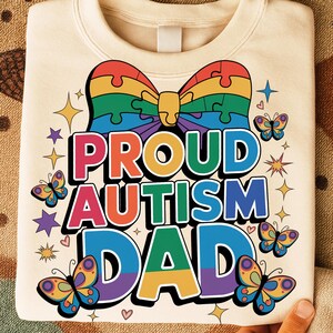 Autism Family PNG Bundle, Puzzle Piece Matching Shirts, Mom Dad Kids Sublimation Clipart, Proud Autism Awareness Design image 3