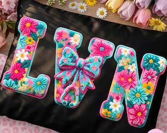 LVN Nurse PNG: Floral Faux Yarn Stethoscope Bow Sublimation Design, Trending Digital Download