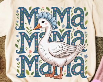 Mama Goose PNG : Coquette Floral DTF Design