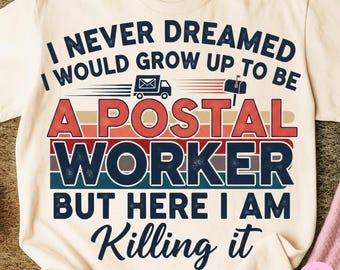 Postal Worker PNG: Funny Retro Mail Carrier Sublimation Design - Etsy