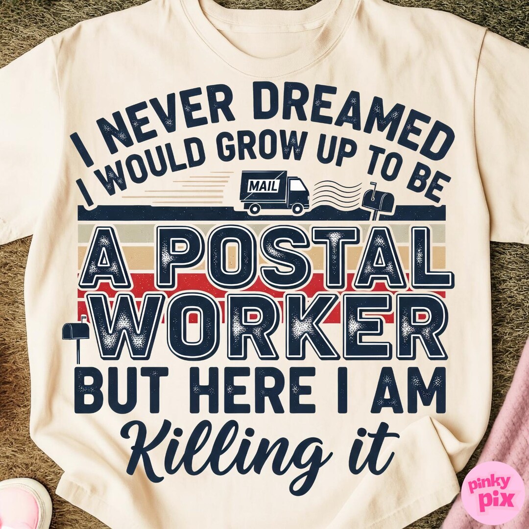 Postal Worker PNG: Retro Funny Mail Carrier Sublimation Design - Etsy