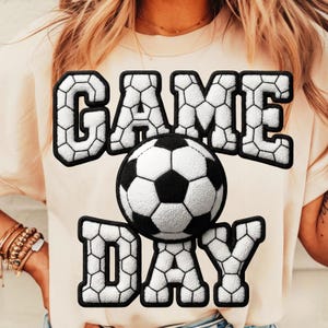Fotbollsmatchdag PNG: Konstgarn Sport Trendig Mamma Sublimeringsdesign, Trendig Digital Nedladdning bild 3