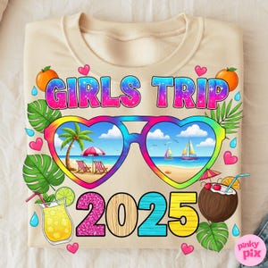Girls Trip 2025 Png, Cruise 2025 Png, Matching Girls Shirt Png, Girls Vacation Png, Summer Cruise Digital Download