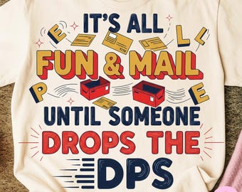 Postal Worker PNG: Funny Mail Carrier Sublimation Design