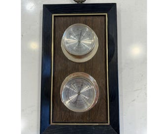 Vintage Springfield Weather Station Thermometer Hygrometer Mid Century MCM