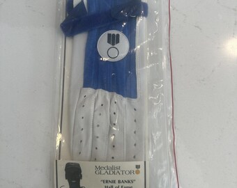 Vintage Medalist Gladiator Ernie Banks Hall Of Fame Batting Glove NOS Mr Cub
