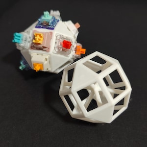Build Your Own Fidget Clicker - fidget toy, mechanical keyboard toy, geometric fidget clicker, ADHD, stim toy, 3D printed