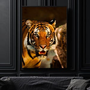 Tiger in the Mist – Mystical Animal Art for Nature Lovers