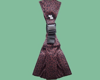 Portabebés tipo fular con estampado de leopardo: portabebés manos libres / Regalo para el Día de la Madre / Artículos esenciales para recién nacidos
