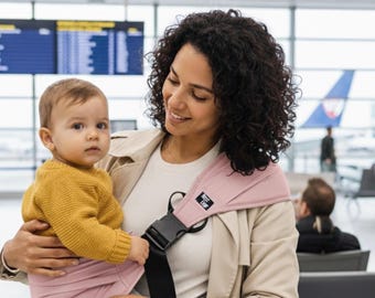 Portabebés rosa para niños pequeños: portabebés manos libres (hasta 3 años)