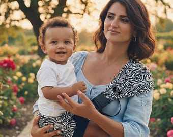 Portabebés Zebra Toddler: arnés ergonómico para mayor comodidad y manos libres