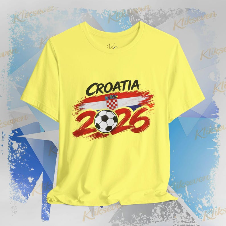 T-shirt Kroatië 2026, fan-T-shirt WK voetbal, nationale kleuren afbeelding 9