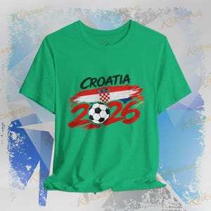 T-shirt Kroatië 2026, fan-T-shirt WK voetbal, nationale kleuren afbeelding 10