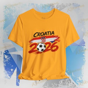 T-shirt Kroatië 2026, fan-T-shirt WK voetbal, nationale kleuren afbeelding 8