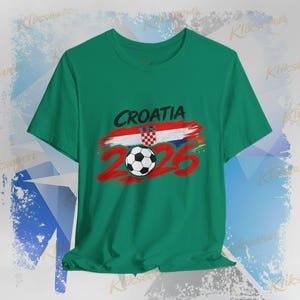 T-shirt Kroatië 2026, fan-T-shirt WK voetbal, nationale kleuren afbeelding 11