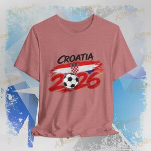 T-shirt Kroatië 2026, fan-T-shirt WK voetbal, nationale kleuren afbeelding 3