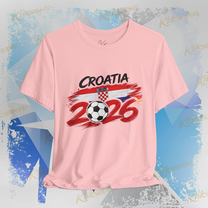 T-shirt Kroatië 2026, fan-T-shirt WK voetbal, nationale kleuren afbeelding 16