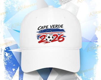 2026 Kaapverdische voetbalhoed, waaierhoed