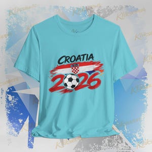 T-shirt Kroatië 2026, fan-T-shirt WK voetbal, nationale kleuren afbeelding 12