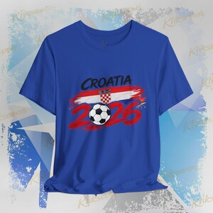 T-shirt Kroatië 2026, fan-T-shirt WK voetbal, nationale kleuren afbeelding 13