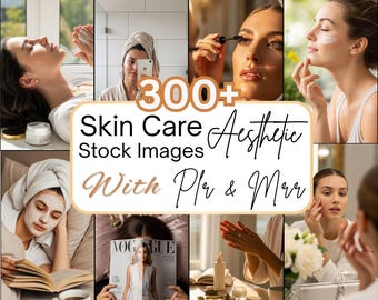 Clean Girl Stock Photos, Female Model Beauty Photography, Digital Images Bundle, Skincare  with lifestyle, Diverse Women Images Collection