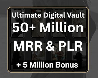 50 Million+ PLR MRR Digital Products Bundle: Resell Rights, eBooks, SVGs
