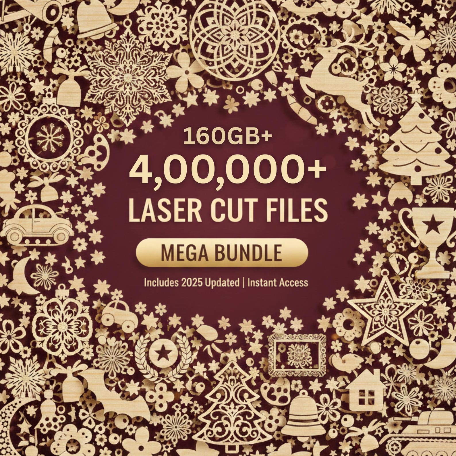 4,00,000+ Laser Cut Ultimate Bundle, Files 3D & 2D Designs, Laser Cut ...