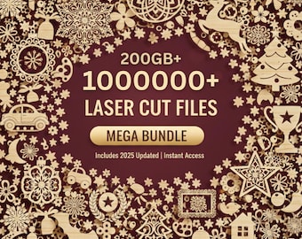 10,00,000+ files 3D & 2D Designs, Laser Cut Ultimate Bundle, Laser Cut Patterns, CNC Cutting Files, Svg Dxf Eps Png Cdr, Cutting Pack