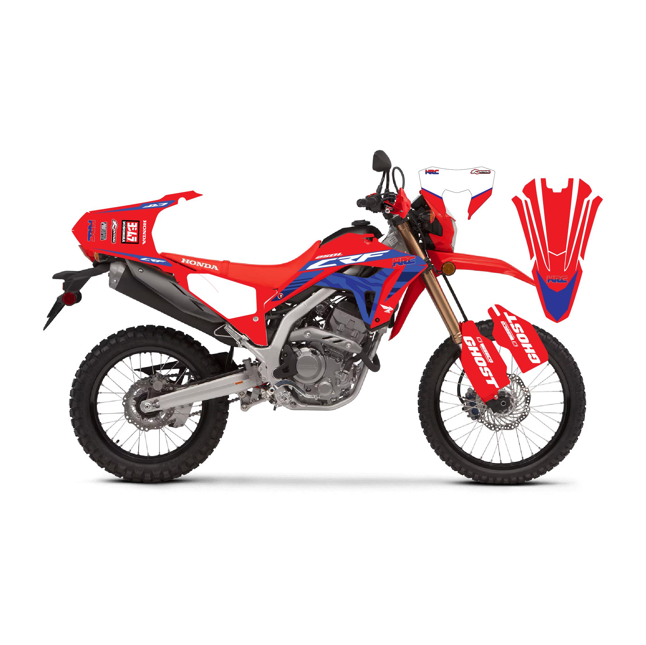 HONDA CRF 250L / 250M 2021–2023 – Print-Ready Sticker Design + Template (Digital Download) - HRC