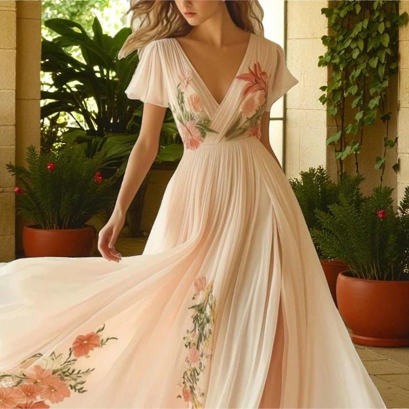 Great Gatsby Sweet Sixteen Court Dresses Floral Ball Gown Dresses