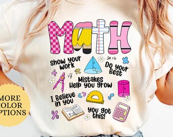 Comfort Colors® Funny Math Teacher Shirt, Back to School T-Shirt, Math Teacher Gift, Mathematics Geek Shirt, Mathematician Tee, Math Pun Tee