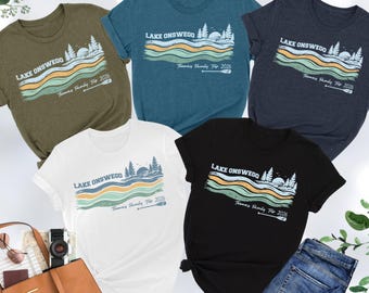 Custom Family Lake Trip Shirt, Matching Lake Vacation T-Shirt, Personalized Lake Crew Gift, Family Reunion Tee, Matching Lake Life Group Tee