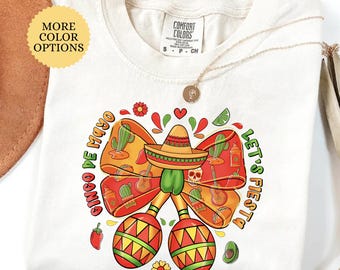 Comfort Colors® Cinco De Mayo Shirt, Let's Fiesta, Fiesta Squad T-Shirt, Mexican Fiesta Party, Fiesta Gifts, Fiesta Birthday, Mexican Shirt
